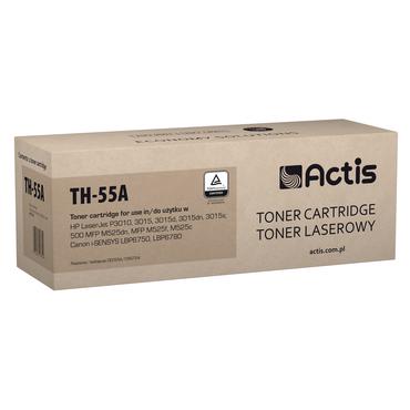 Actis Tonerpatron TH-55A (erstatning HP 55A CE255A; Standard; 6000 sider; sort)