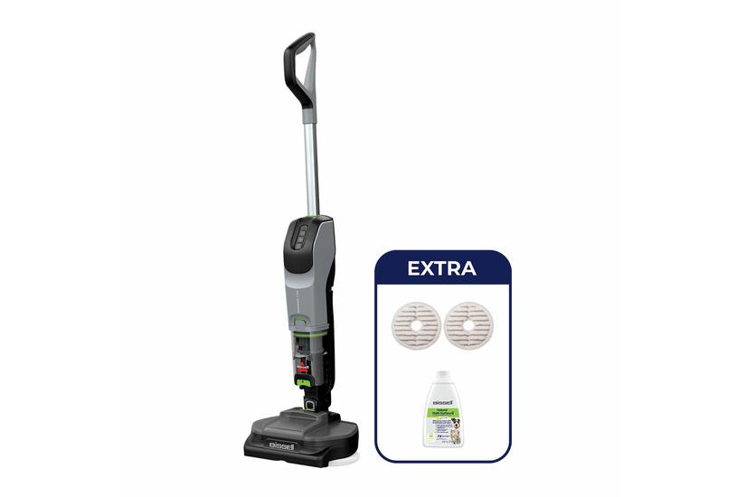 Bissell SpinWave + Vac Pet Select Stick vakuum Batteri Tør&våd Poseløs 0 L 370 W Sort, Grå, Lime