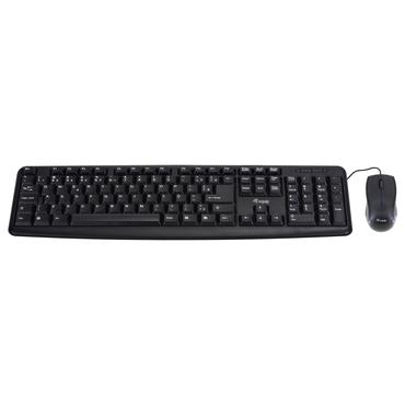 Equip 245202 tastatur Mus inkluderet Kontor USB QWERTY Portugisisk Sort