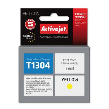 Activejet AE-1304N bl&aelig;k (erstatning Epson T1304; Supreme; 18 ml; gul)