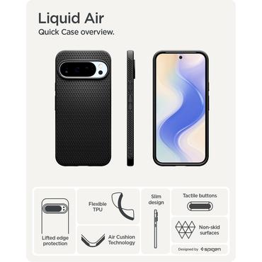 Spigen Liquid Air mobiltelefon etui 17,3 cm (6.8") Cover Sort