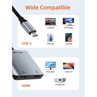 Cabletime 8K USB C Til