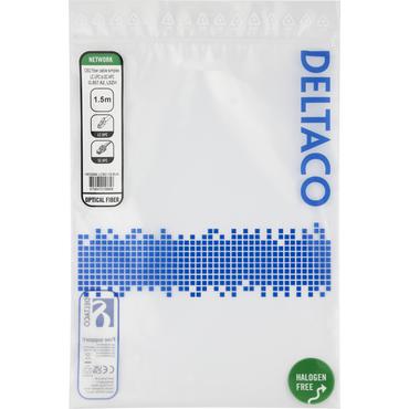 Deltaco LCSC-15-SUA InfiniBand og fiberoptisk kabel 1,5 m LC SC Gul