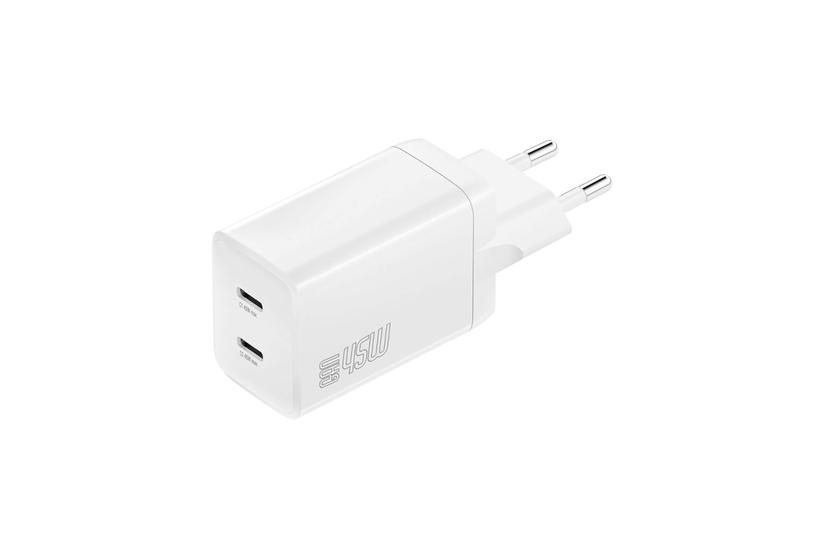 4smarts 540400 oplader til mobil enhed Universel Hvid Vekselstrøm Hurtig opladning Indendørs