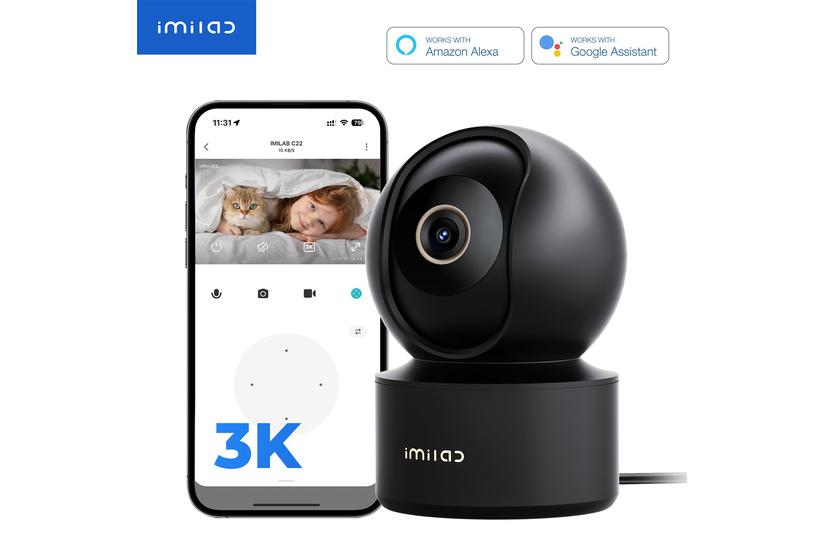 IMILAB Netværksovervågningskamera - 5 MP - 10 m - MicroSD (SDXC)