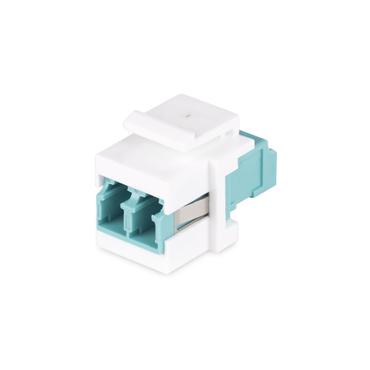 StarTech.com LC to LC Coupler, LC Fiber Coupler, LC/UPC Keystone Jack, Fiber Optic LC Keystone Coupler for Patch Panel - LC to LC Duplex (DMFKSLCLCCOUPLER) - kopplingsdon f&ouml;r n&auml;tverk - vit