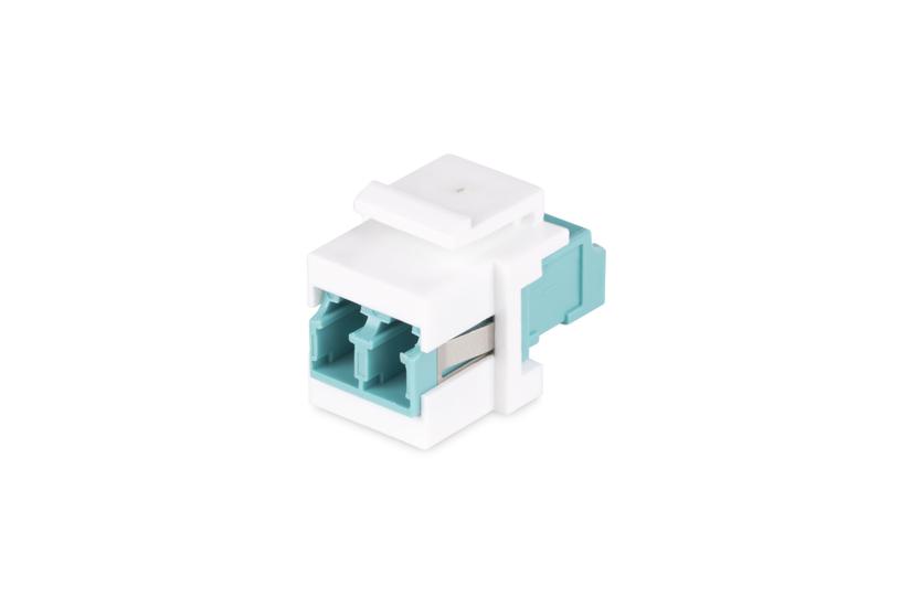StarTech.com LC to LC Coupler, LC Fiber Coupler, LC/UPC Keystone Jack, Fiber Optic LC Keystone Coupler for Patch Panel - LC to LC Duplex (DMFKSLCLCCOUPLER) - kopplingsdon f&ouml;r n&auml;tverk - vit