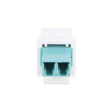 StarTech.com LC to LC Coupler, LC Fiber Coupler, LC/UPC Keystone Jack, Fiber Optic LC Keystone Coupler for Patch Panel - LC to LC Duplex (DMFKSLCLCCOUPLER) - kopplingsdon f&ouml;r n&auml;tverk - vit