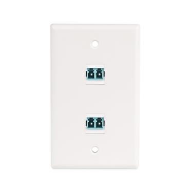 StarTech.com LC to LC Coupler, LC Fiber Coupler, LC/UPC Keystone Jack, Fiber Optic LC Keystone Coupler for Patch Panel - LC to LC Duplex (DMFKSLCLCCOUPLER) - kopplingsdon f&ouml;r n&auml;tverk - vit