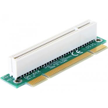 Delock Riser Card PCI Angled 90&deg; Left insertion - kort f&ouml;r stigare