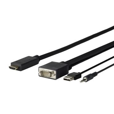 VivoLink Pro HDMI-kabel - HDMI/VGA/audio/USB - 5 m