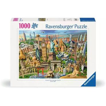 Ravensburger 12000332 puslespil Farve-puslespil 1000 stk Bygninger