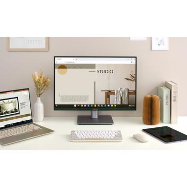 ASUS Marshmallow Keyboard KW100 tastatur Hjem Bluetooth QWERTZ Tysk Beige, Grå, Hvid