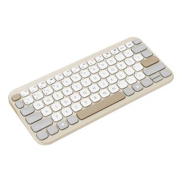 ASUS Marshmallow Keyboard KW100 tastatur Hjem Bluetooth QWERTZ Tysk Beige, Grå, Hvid