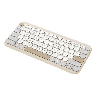 ASUS Marshmallow Keyboard KW100 tastatur Hjem Bluetooth QWERTZ Tysk Beige, Grå, Hvid