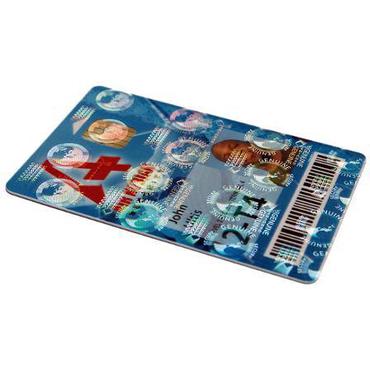 Evolis Hologram Overlay Varnish Ribbon Generic Globe Design - 1 - hologram - print-bånd