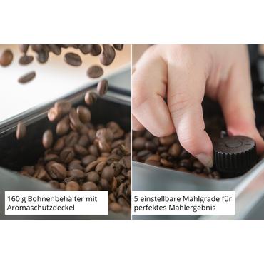 Unold 28835 Kaffeevollautomat LUCA; 1,2l Wassertank; 1470W