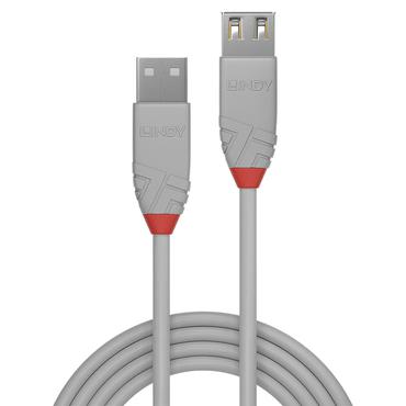 Lindy 36710 USB-kabel USB 2.0 0,2 m USB A Gr&aring;