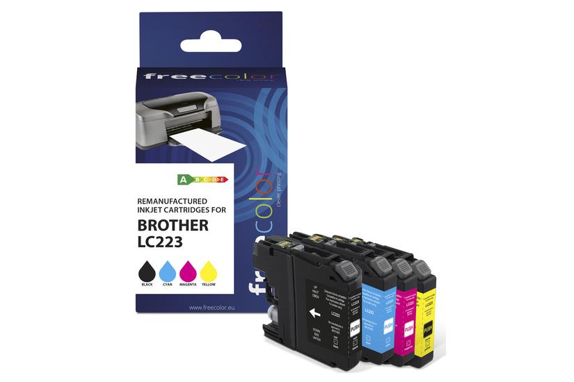 Freecolor K10388F7 blækpatron 4 stk Kompatibel Sort, Blå, Magenta, Gul