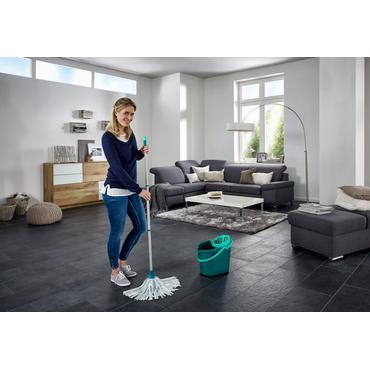 Leifheit 56792 moppesystem & spand Enkelt beholder Turkis, Hvid