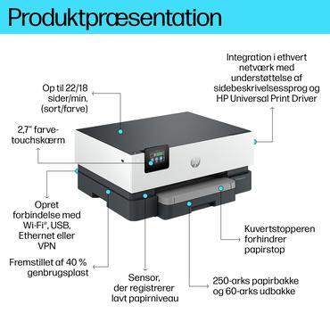 HP Officejet Pro 9110b - printer - farve - blækprinter