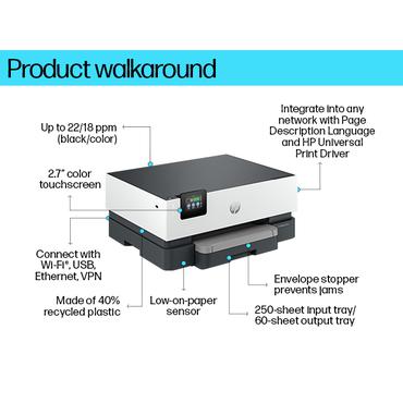 HP Officejet Pro 9110b - printer - farve - blækprinter