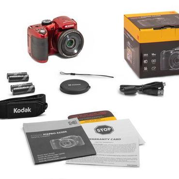 Kodak PIXPRO AZ255 1/2.3" Kompakt kamera 16,35 MP BSI CMOS 4608 x 3456 pixel R&oslash;d