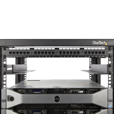 StarTech.com 1U 19 inch Server Rack Rails, 24-36 inch Adjustable Depth, Universal 4 Post Rack Mount Rails, Network Equipment/Server/UPS Mounting Rail Kit, HPE ProLiant, Dell PowerEdge - 4 Post Rack Rails (UNIRAILS1UB) - kit til rack med spor - 1U