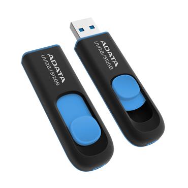 ADATA UV128 USB-nøgle 512 GB USB Type-A 3.2 Gen 1 (3.1 Gen 1) Sort, Blå