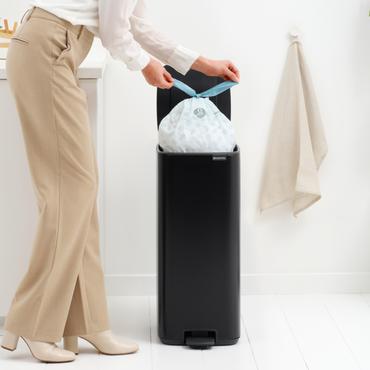 Brabantia 238109 skraldespand 30 L Rektangulær Stål Sort