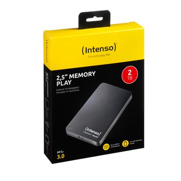 Intenso MEMORY PLAY - 2 TB - Ekstern HDD - 5400 rpm - USB 3.0