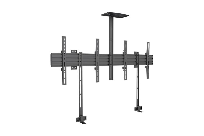 Multibrackets M Pro Series Side by Side with brackets 400x400 - konsol - för 2 LCD-bildskärmar - svart