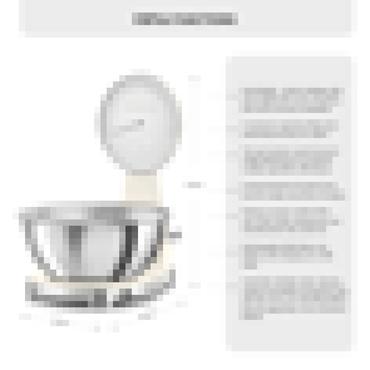 Smeg KSF01CRWW køkken- og diætvægt Cremefarvet Bordplade Elektronisk køkkenvægt