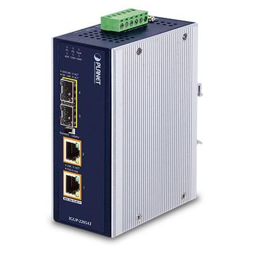 PLANET IGUP-2205AT netværksomformer til medie 1000 Mbit/s Multitilstand, Enkeltilstand Blå