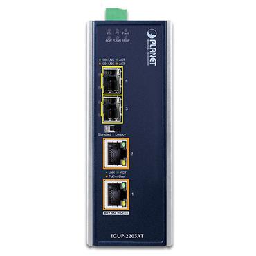 PLANET IGUP-2205AT netværksomformer til medie 1000 Mbit/s Multitilstand, Enkeltilstand Blå