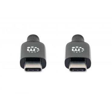 Manhattan 355971 USB-kabel USB 3.2 Gen 2 (3.1 Gen 2) 5 m USB C Sort