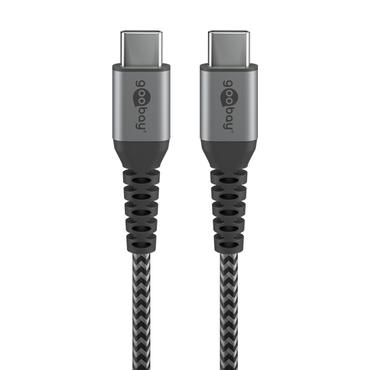 goobay - USB typ C-kabel - 24 pin USB-C till 24 pin USB-C - 50 cm