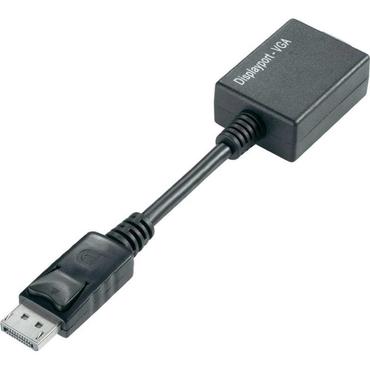 Techly IADAP-DSP-250 videokabel adapter 0,07 m DisplayPort 2 x VGA (D-Sub) Sort