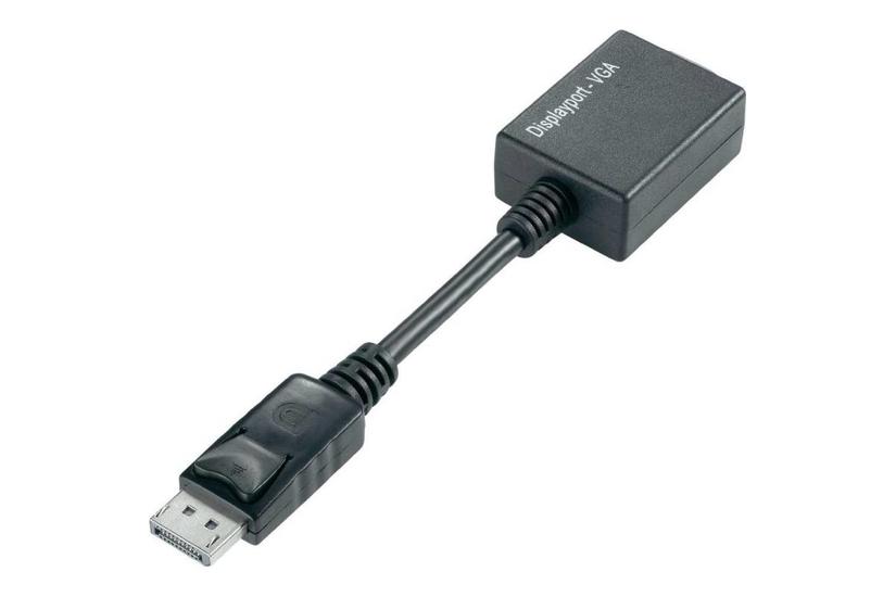 Techly IADAP-DSP-250 videokabel adapter 0,07 m DisplayPort 2 x VGA (D-Sub) Sort