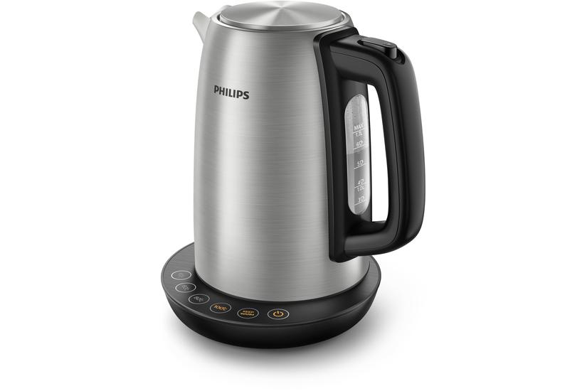 Philips Avance Collection HD9359 - kedel - metal/sort børstet metal
