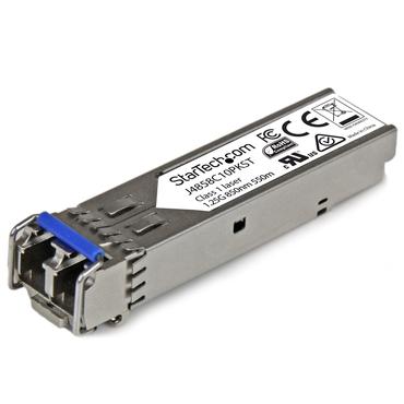 StarTech.com 10 pack HPE J4858C Compatible SFP Module, 1000BASE-SX, 1GbE Multi Mode (MMF) Fiber Optic Transceiver, 1 Gigabit Ethernet SFP, LC Connector, 550m, 850nm, DDM, HPE 1400, 1700, 1820