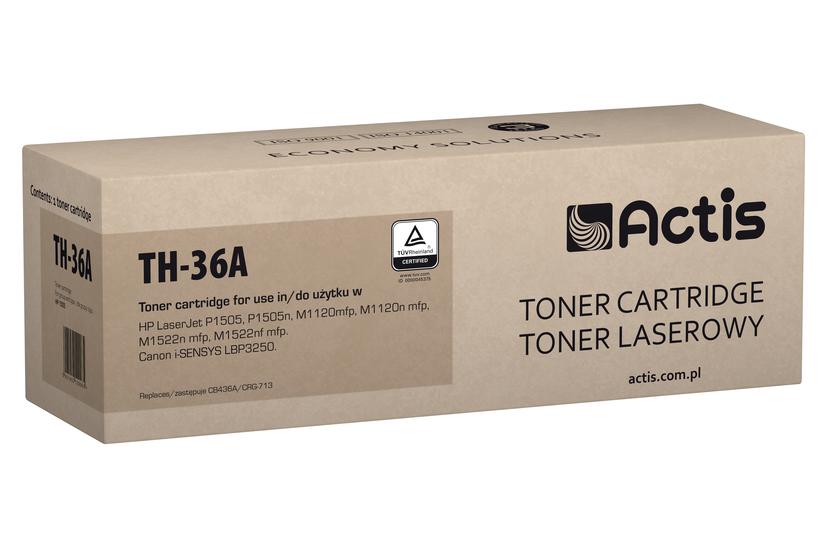 Actis Tonerpatron TH-36A (erstatning HP 36A CB436A, Canon CRG-713; Standard; 2000 sider; sort)