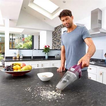 Black & Decker NVC115W handheld vacuum Grey  Purple Bagless