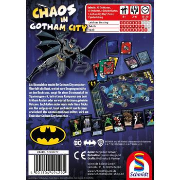 Schmidt Spiele DC Super Hero: Batman – Chaos City Kortspil Familie