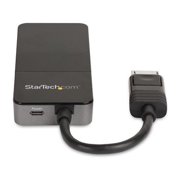 StarTech.com 3-ports multi-bildsk&auml;rmsadapter - DisplayPort 1.4 till 3x 4K DisplayPort-video-splitter - Dubbel eller tredubbel 4K - DisplayPort MST-hubb f&ouml;r flera bildsk&auml;rmar - Endast f&ouml;r datorer med Windows - video/audiosplitter - 3 portar