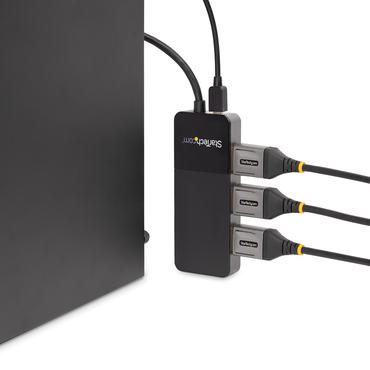 StarTech.com 3-ports multi-bildsk&auml;rmsadapter - DisplayPort 1.4 till 3x 4K DisplayPort-video-splitter - Dubbel eller tredubbel 4K - DisplayPort MST-hubb f&ouml;r flera bildsk&auml;rmar - Endast f&ouml;r datorer med Windows - video/audiosplitter - 3 portar