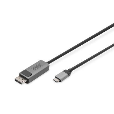 DIGITUS - videoadapterkabel - DisplayPort till 24 pin USB-C - 1 m
