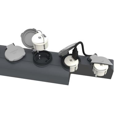 Brennenstuhl Steckdoseneinsatz Schuko mit USB 2.4