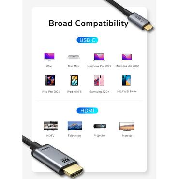 Cabletime USB-C til HDMI