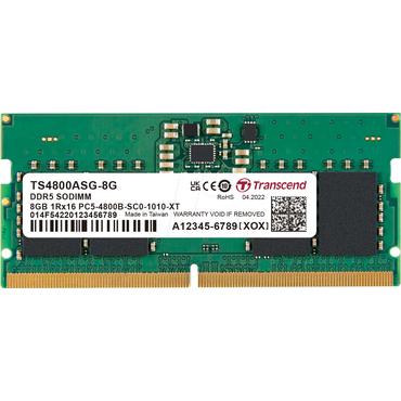 Transcend - 8GB - DDR5 RAM - 4800MHz - SO DIMM 262-PIN - On-die ECC - CL40